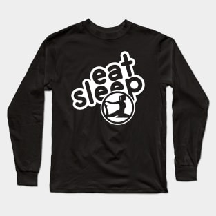 Eat Sleep Yoga - white Long Sleeve T-Shirt